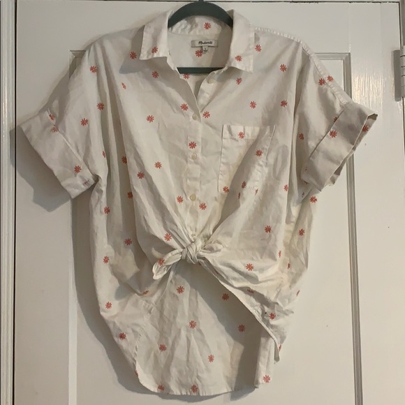 Madewell Embroidered Flowers Shirt - Picture 2 of 3
